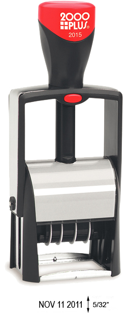 Shop for a self-inking stamp dater on the EZ Custom Stamps store. This 2000 Plus Classic Line self-inking dater comes in 1 color and stamps the month/date/year.