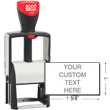 Find a self-inking stamp dater on the EZ Custom Stamps store. This 2000 Plus Classic Line 2100 features a rectangular steel frame with customizing up to 6 lines.