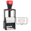 Shop for a self-inking stamp dater on the EZ Custom Stamps store. This 2000 Plus Classic Line 2160 self-inking dater comes in 2 colors with 4 lines of customization.