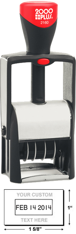 Looking for a self-inking stamp dater? The ProMark SI D160 2-Color heavy duty dater stamp is perfect for repeat stamping.