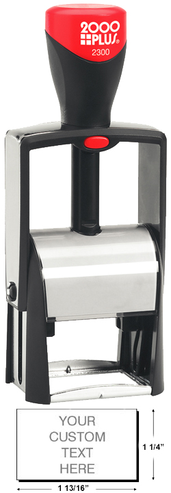 Shop for a self-inking stamp dater on the EZ Custom Stamps store. This 2000 Plus Classic Line 2300 self-inking dater comes in 1 color with 7 lines of customization.