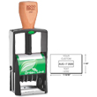 Searching for a ecofriendly stamp dater? This 2000 Plus Green Line 2360 model is customizable up to 4 lines and self-inking.