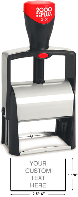 Looking for a self-inking stamp dater for the office? This rectangular 2000 Plus Classic Line 2400 dater comes in 1 ink color and includes up to 7 lines of customization.
