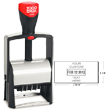 Looking for a self-inking stamp dater for the office? This rectangular 2000 Plus Classic Line 2460 dater comes in 1 ink color and includes up to 4 lines of customization.