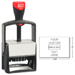 Looking for a self-inking stamp dater for the office? This rectangular 2000 Plus Classic Line 2860 dater comes in 1 ink color and includes up to 8 lines of customization.