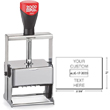 Looking for a self-inking stamp dater? This rectangular 2000 Plus Expert Line 3860 dater includes up to 8 lines of customization in 1 ink color.