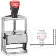 Looking for a self-inking stamp dater? This rectangular 2000 Plus Expert Line 3860 dater includes up to 8 lines of customization in 2 ink colors.