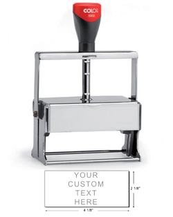 Need a self-inking stamp dater for the office? This rectangular 2000 Plus Expert Line 3900 dater includes up to 11 customizable lines in one ink color.