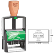 Looking for a custom ecofriendly self-inking stamp dater? Shop 6 line, 1 color, 2000 plus Green Line 2660 Self-inking stamp dater here!