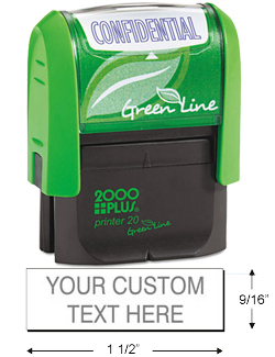 The 2000 Plus P20 Ecofriendly Stamp Maker produces 4 lines of custom text. Shop today for the perfect self-inking stamp maker for the workplace or home office.