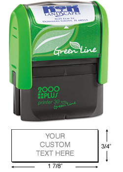 This eco-friendly self-inking stamp printer from 2000 Plus is perfect for the workplace. Get up to 5,000 impressions per pad and customize with your own text.