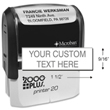 Need a custom self-inking address stamp maker? Shop this 2000 Plus Printer Line Stamp Maker for 4 customizable lines of text on the EZ Custom Stamps store.