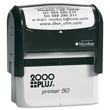 Make a custom stamp with your business address or company logo with this 2000 Plus P50 Self-Inking Stamp Printer. Buy today from the EZ Custom Stamps store.