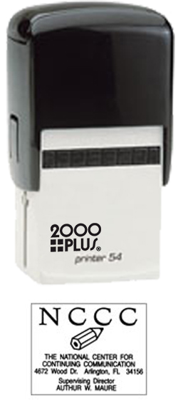 Design a custom logo stamp for your business with this 2000 Plus Printer P54. Get up to 5,000 quality impressions per pad by shopping the EZ Custom Stamps store today.