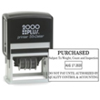 This large self-inking 1-color stamp dater provides you with plenty of room to create a custom stamp for your business. Choose up to  8 lines of text with 5,000 impressions per ink pad.