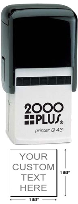 Looking for self-inking stamp? Create your own stamp online. Choose custom text, ink color and font style. Fast Shipping