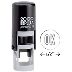 Need round self-inking stamp printers? Shop the Cosco 2000 Plus R12 round self-inking stamp printer with 3 lines of custimization at the EZ Custom Stamps Store.