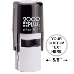 Need round self-inking stamp printers? Shop the Cosco 2000 Plus R17 round self-inking stamp printer with 3 lines of custimization at the EZ Custom Stamps Store.