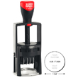 Looking for round self-inking stamp daters? Find the Cosco 2000 Plus R20456 round self-inking 1 color stamp dater with 4 lines of customization at the EZ Custom Stamps Store.