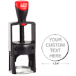 Looking for round self-inking stampers? Find the Cosco 2000 Plus R2045 round self-inking metal stamper with 7 lines of customization at the EZ Custom Stamps Store.