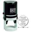 Need round self-inking stamp printers? Shop the Cosco 2000 Plus R40round self-inking stamp printer with 7 lines of custimization at the EZ Custom Stamps Store.