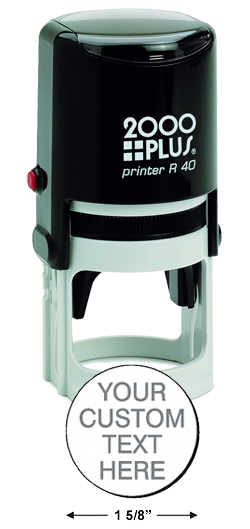 Need round self-inking stamp printers? Shop the Cosco 2000 Plus R40round self-inking stamp printer with 7 lines of custimization at the EZ Custom Stamps Store.