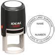 Need a licensed land surveyor stamp? Check out our Ideal California licensed land surveyor self-inking stamp at the EZ Custom Stamps Store.