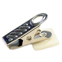 Need a name badge clip? This extra strong bulldog swivel clip will leave you confident your name badge will stay securely in place.