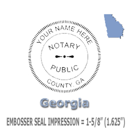 Do you need a Georgia notary stamp embosser? Find your state's public stamp embosser here on the EZ Custom Stamp store today.