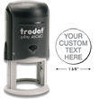 Need custom stamp daters? Check out our Trodat self-inking 0.625" round stamp dater with up to 5 lines of customization at the EZ Custom Stamps Store.