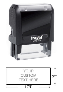 Need custom stamp daters? Check out our Trodat Printy 4912 self-inking rectangular stamp dater with up to 5 lines of customization at the EZ Custom Stamps Store.