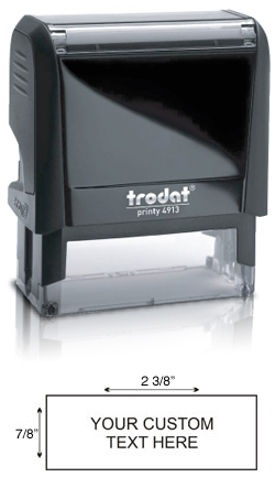 Need custom stamp daters? Check out our Trodat Printy 4913 self-inking rectangular stamp dater with up to 6 lines of customization at the EZ Custom Stamps Store.