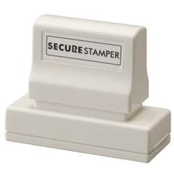 This large Xstamper pre-inked secure privacy stamp helps prevent identify theft and unlawful use of your sensitive information.