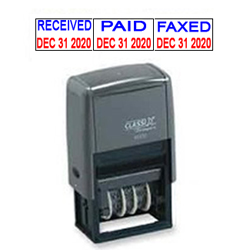 Looking for a self-inking stamp dater? This traditional Xstamper dater 40170D features a twelve-year date band and prints the month, day, and year.