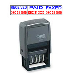 Looking for a self-inking stamp dater? This traditional Xstamper dater 40170D features a twelve-year date band and prints the month, day, and year.