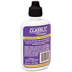 Looking for more ink for your self-inking stamp? This 2 oz black refill ink can re-ink the stamp 375 times for thousands of stamp impressions.