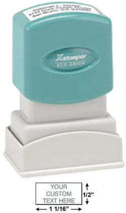 Looking for a customizable 3-line pre-inked Xstamper? Shop the EZ Custom Stamps store today for this eco-friendly N04 model that's perfect for an inspection stamp.