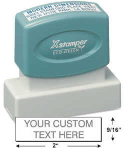 Shopping for a rectangular pre-inked stamper? This ecofriendly Xstamper N13 provides customization up to four lines and is made with over 60% recycled content.