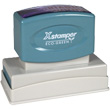 Shopping for a rectangular pre-inked stamper? This ecofriendly Xstamper N20 provides customization up to five lines and is made with over 50% recycled content.