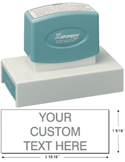 Shopping for a large pre-inked stamper? This ecofriendly Xstamper N27 provides customization up to thirteen lines and comes with a lifetime guarantee.