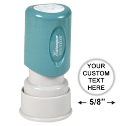 Shopping for a round pre-inked stamper? This Xstamper N32 model  provides customization up to three lines and comes with a lifetime guarantee.