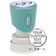 Shopping for a round pre-inked stamper? This Xstamper N48 model  provides customization up to three lines and comes with a lifetime guarantee.