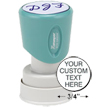 Shopping for a round pre-inked stamper? This Xstamper N48 model  provides customization up to three lines and comes with a lifetime guarantee.