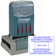 Looking for a rectangular stamp dater? This Xstamper N80 provides customization up to eight lines, comes in one ink color, and makes date stamping effortless.