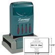 Looking for a rectangular stamp dater? This Xstamper N82 provides customization up to four lines, comes in one ink color, and makes date stamping effortless.