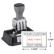 Looking for a rectangular stamp dater? This Xstamper N90 provides customization up to four lines, comes in two ink colors, and makes date stamping effortless.