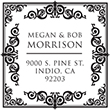 Looking for monogram stamps? Check out our fully customizable decorative square intricate border monogram stamp at the EZ Custom Stamps Store.