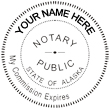 Looking for state stamp embossers? Purchase this Trodat round Alaska notary public stamp embosser. Featuring a 1-5/8" round model, this official stamper is perfect for office use.