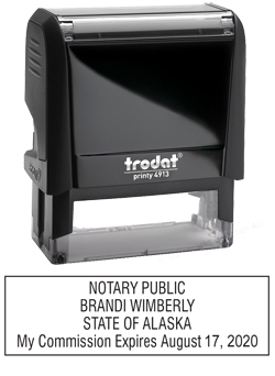 Looking for notary public stamps? Check out our Trodat self-inking Alaska Notary Public stamp at the EZ Custom Stamps Store.