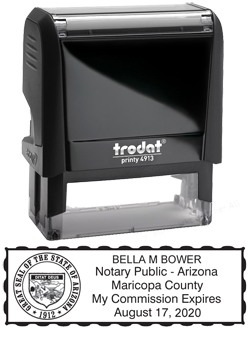 Looking for notary public stamps? Check out our Trodat self-inking Arizona Notary Public stamp at the EZ Custom Stamps Store.